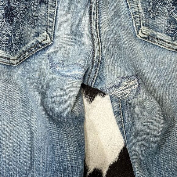 Vintage Big Star Women's Bootcut Flare Distressed Jeans Size 28L - Picture 10 of 16